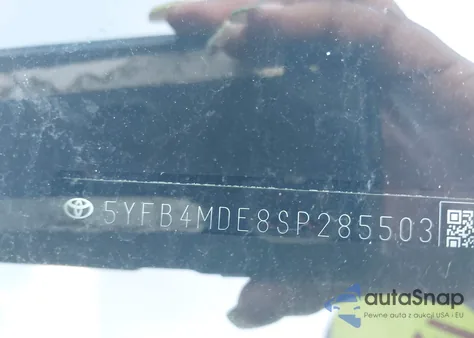 2025 Toyota Corolla Le z USA, uszkodzony, nr VIN 5YFB4MDE8SP285503